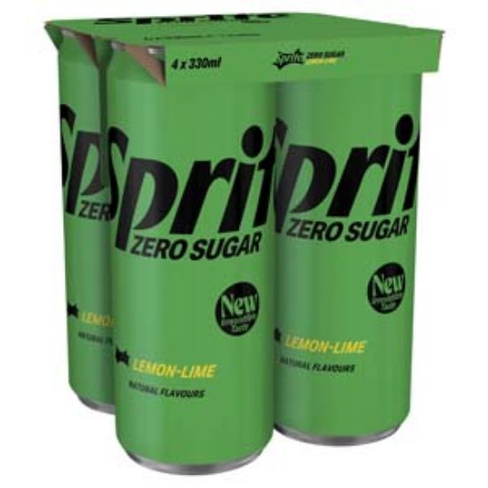 Picture of 330 Sprite Zero Sleek Can 4pk  x6 DRS